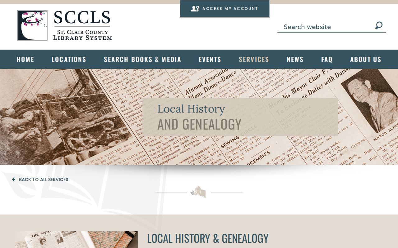 Port Huron city directory Michigan Room local-history collection information